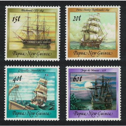 Papua NG Ships 4v 1988 MNH SG#546=553
