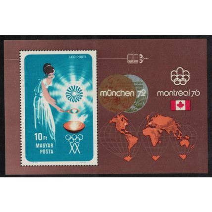 Hungary Hungarian Medal Winners Olympic Games Munich MS 1973 MNH SG#MS2789