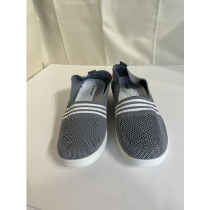 Musshoe Elastic Knit Flexible Pull On Walking Shoe/Sneakers Women's Size 11 Grey