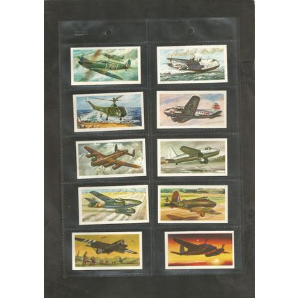 Brooke Bond History of Aviation 1972 Full set in sleeves plus empty album