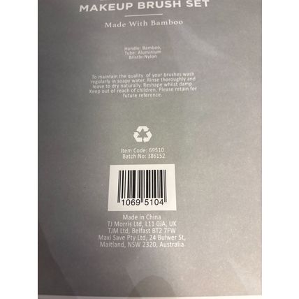 Makeup brush set - Escapism. Bamboo handles.