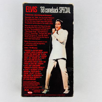 Elvis Presley - '68 Comeback Special VHS Video Tape
