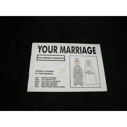 Your Marriage an Owners Manual by Martin Baxendale