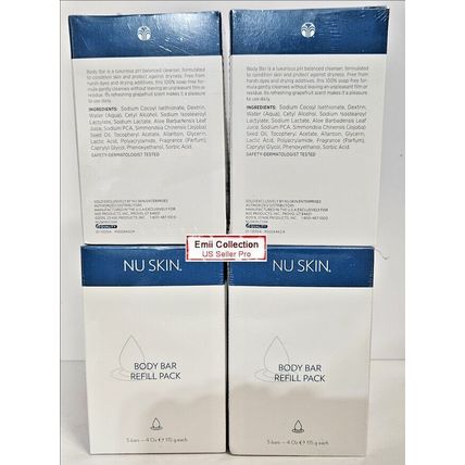Nu Skin Nuskin Body Bar Refill Pack Soap Free 4 oz (5 Bars) Box Sealed (4 Boxes)