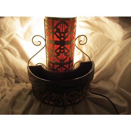 Vintage from the 1950s mid century modern tv planter/lamp sierra-columbia