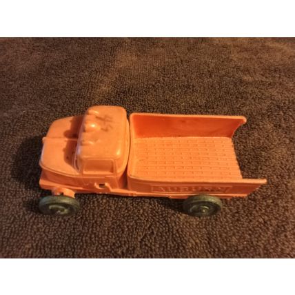 Old Vintage Auburn Rubber Co. Red &Yellow Front Loader # 504 4 1/4" long 1950s