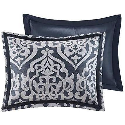 Madison Park Odette Cozy Comforter Set Jacquard Damask Medallion Design - Modern