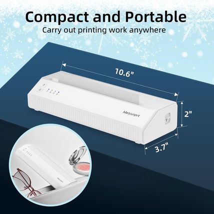 Portable Printer Wireless for Travel, Bluetooth Thermal Printer for Home Use, Su