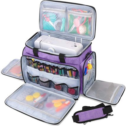LUXJA Sewing Machine Case with Removable Padding Pad, Travel Case for Sewing Mac