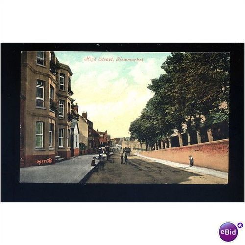 Suffolk NEWMARKET High Street Postcard by Valentine (39786)