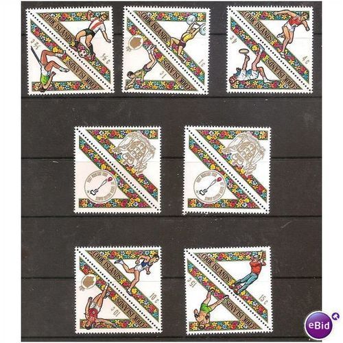 cook islands south pacific games sport sg 295 /304 mnh