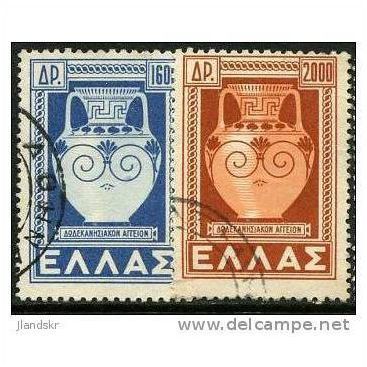 1950 Michel 571+572 - #2 fine used (o)