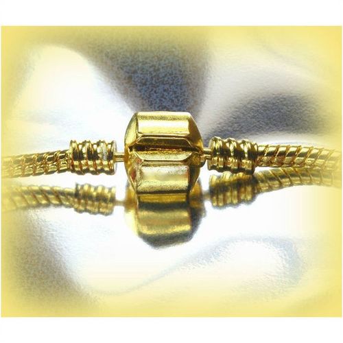 Fully Loaded Gold Plated Bracelet Disco Ball Charm Euro Beads Jewellery 1983