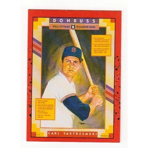 1990 Donruss Carl Yaz Yastrzemski baseball card #588 -HOF- Red Sox