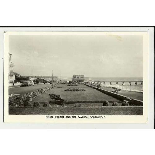 Suffolk SOUTHWOLD North Parade & Pier Pavilion Postcard by Jenkins