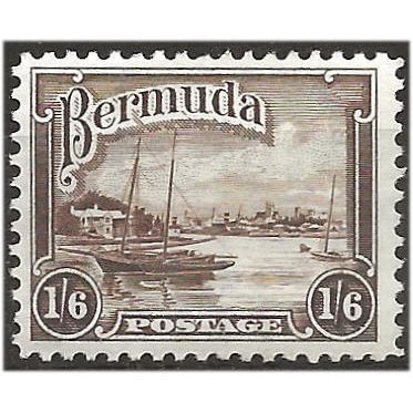 Bermuda 1936 SG106 1/6d Brown Mounted Mint . ..