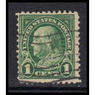 Used 552 1c Benjamin Franklin Barely Clears K4524