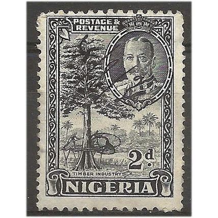 Nigeria 1936 SG37 2d Black Mounted Mint .. ..