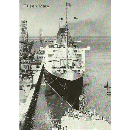 Cunard RMS QUEEN MARY Postcard (ED 783)