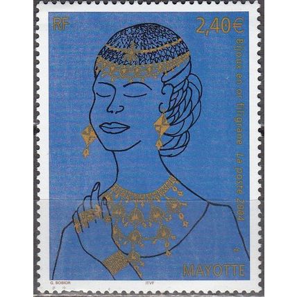 Mayotte 2004 Yvert 163 Neuf ** Cote (2017) 9.50 € Bijoux en or