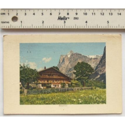 1957 postcard Wetterhorn