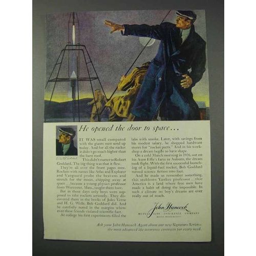 1959 John Hancock Life Insurance Ad - Bob Goddard