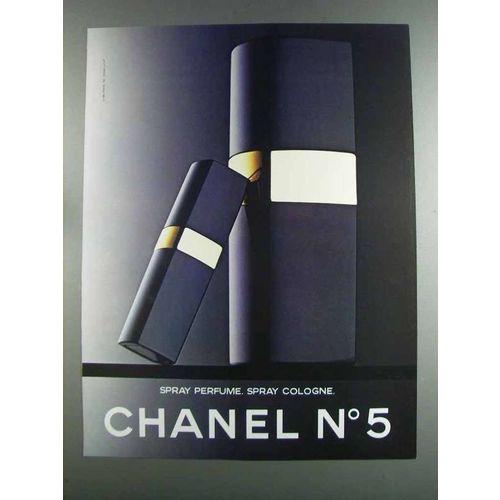 1982 Chanel No 5 Spray Perfume and Spray Cologne Ad