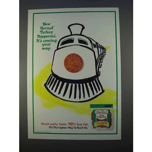 1996 Hormel Turkey Pepperoni Ad - Coming Your Way
