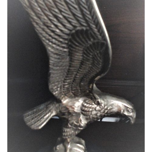 Vintage Solid Brass Eagle on Marble Base