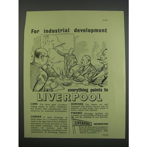 1955 Liverpool Corporation Ad - For industry development
