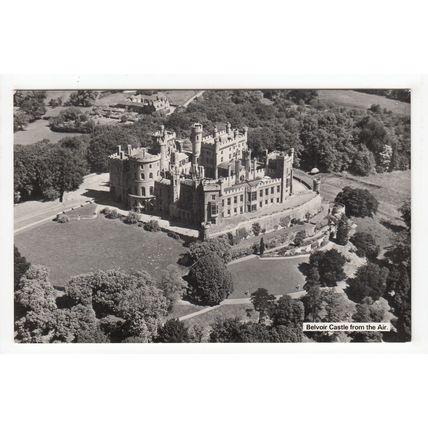 Aerial View of Belvoir Castle Leicestershire RP Postcard