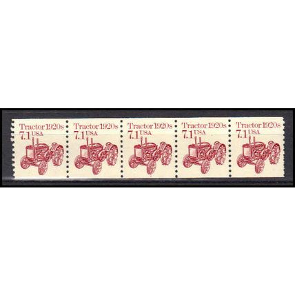 2127 7.1c Tractor Fine MNH Dry Gum PNC 1/5 X0701