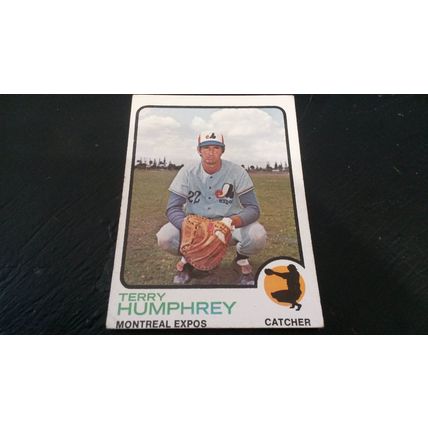 1973 Topps Card # 106 Terry Humphrey Very Good (3) Montreal Expos