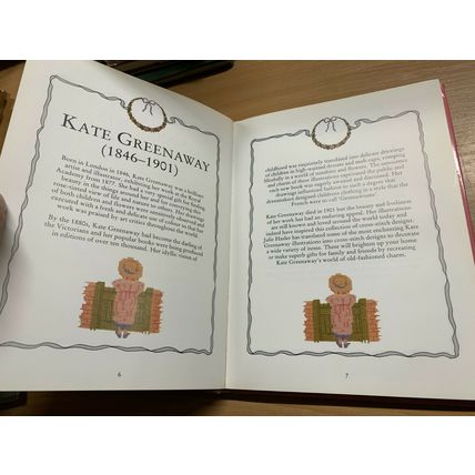 1989 "KATE GREENAWAY CROSS STITCH DESIGNS" JULIE HASLER LARGE HARDBACK BOOK (P4)