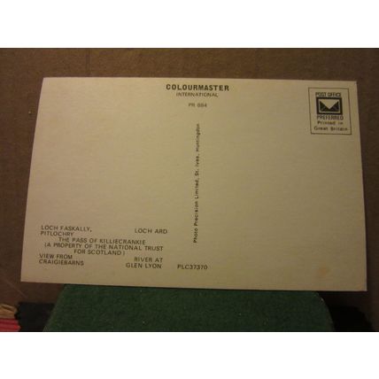 multiview, PERTHSHIRE county... unused postcard by Colourmaster =