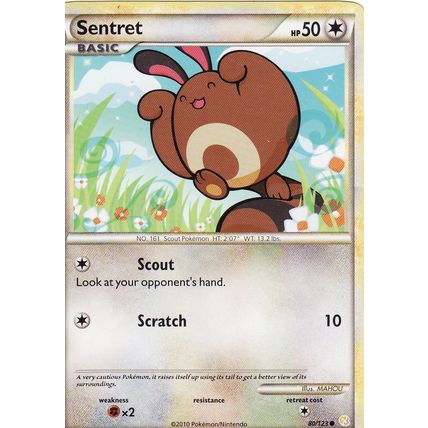 Pokemon Heartgold Soulsilver 80/123 Sentret