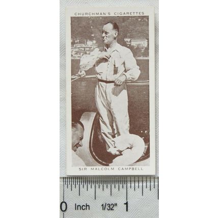 1939 Churchmans Kings of Speed No. 36 Sir Malcolm Campbell