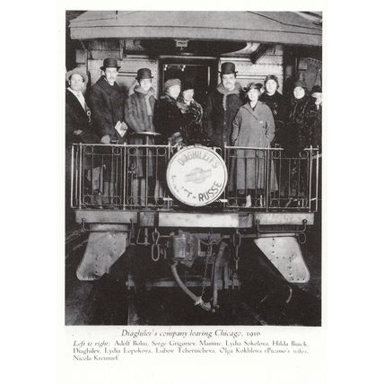 Sergei Diaghilev Ballet Russo Travelling Show WW1 Photo Postcard