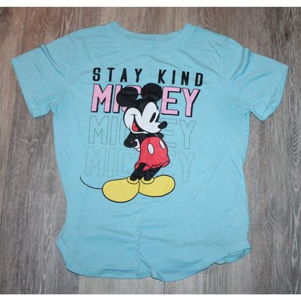 DISNEY MICKEY MOUSE STAY KIND GRAPHIC PRINT SHORT SLEEVE TEE SHIRT L11-13