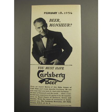 1956 Carlsberg Beer Ad
