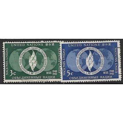 1952 Michel 17/18 -#2 fine used (o)