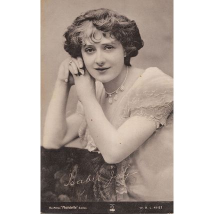 Miss Isabel Jay Milton Facimile Signed Actress Rare Postcard
