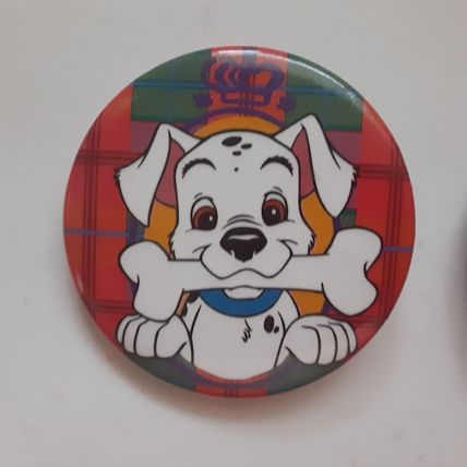 1990s 101 Dalmatians 1 1/2" Inch Pin Back Button Disney Officially Licensed #2