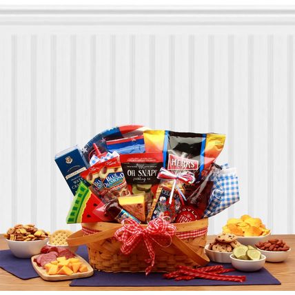 Celebrate America Picnic Gift Basket