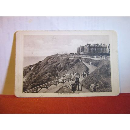 THE LEAS, FOLKESTONE, KENT.. used antique postcard by Valentine =