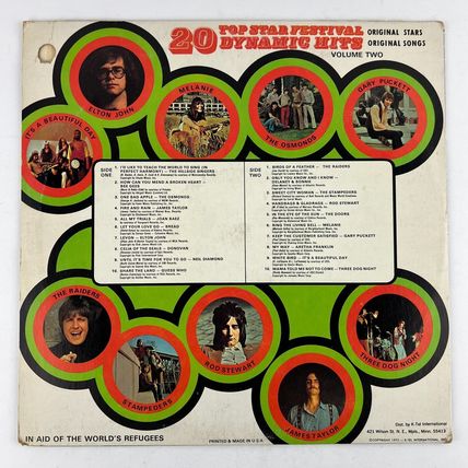 20 Top Star Festival Dynamic Hits Volume Two Vinyl LP Record Album TU 223
