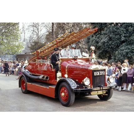 rs1835 - Early Fire Engine - London Fire Brigade - print 6x4