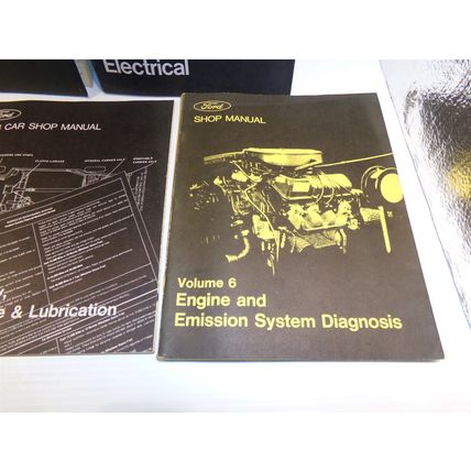 1973 Ford Car Shop Manuals Chassis, Engine, Electrical, Body, Maint, Lube +