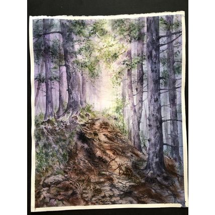 Forest Original Watercolor Painting