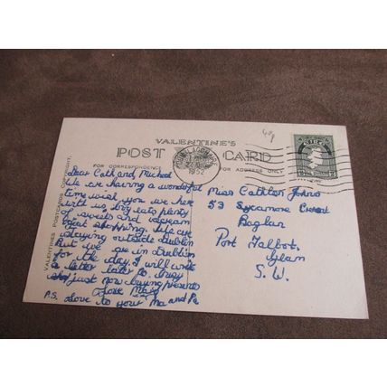 Valentines Postcard -Dún Laoghaire promenade Dublin Ireland - Artist / A2025